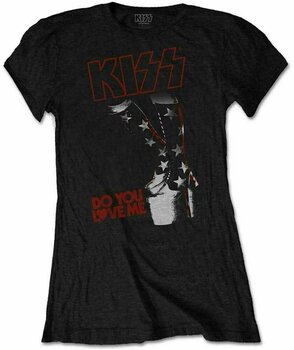 T-Shirt Kiss T-Shirt Do You Love Me Black S - 1