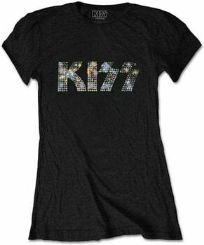 Maglietta Kiss Maglietta Logo (Diamante) Black M - 1