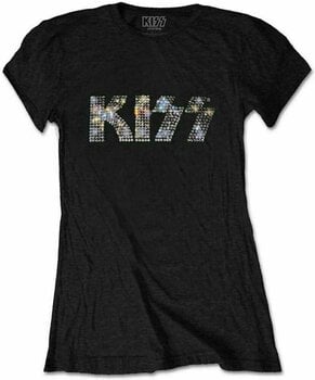 Shirt Kiss Shirt Logo (Diamante) Dames Zwart S - 1