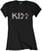 Shirt Kiss Shirt Logo (Diamante) Dames Zwart S