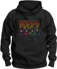Толстовка з капюшоном Kiss Logo, Faces & Icons Black
