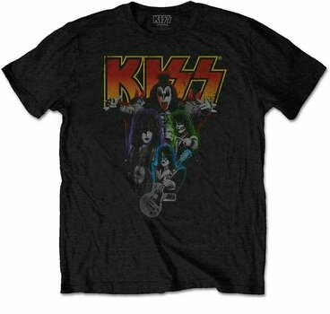 T-shirt Kiss T-shirt Neon Band Noir S - 1