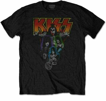 T-shirt Kiss Unisex Tee Neon Band 3XL - 1