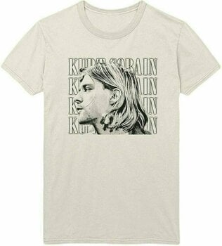 T-Shirt Kurt Cobain T-Shirt Contrast Profile Unisex Natural L - 1
