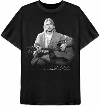 Skjorte Kurt Cobain Skjorte Guitar Sort S - 1