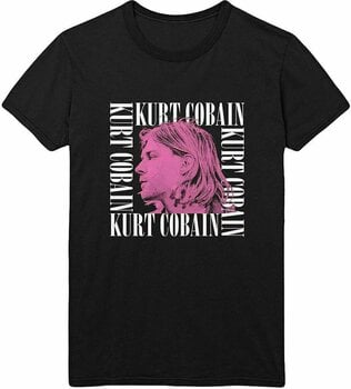 T-Shirt Kurt Cobain T-Shirt Head Shot Unisex Black L - 1