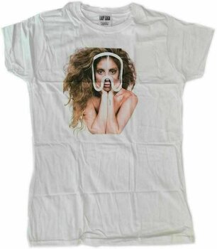 Skjorte Lady Gaga Skjorte Art Pop Teaser White M - 1