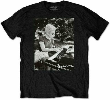 Tričko Lady Gaga Tričko Joanne Piano Černá S - 1