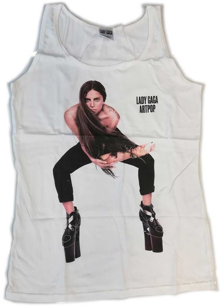 T-shirt Lady Gaga T-shirt Vest The Arm Blanc XL