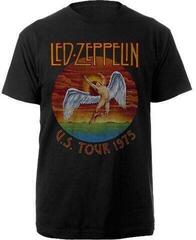 Skjorte Led Zeppelin Unisex USA Tour '75 Black
