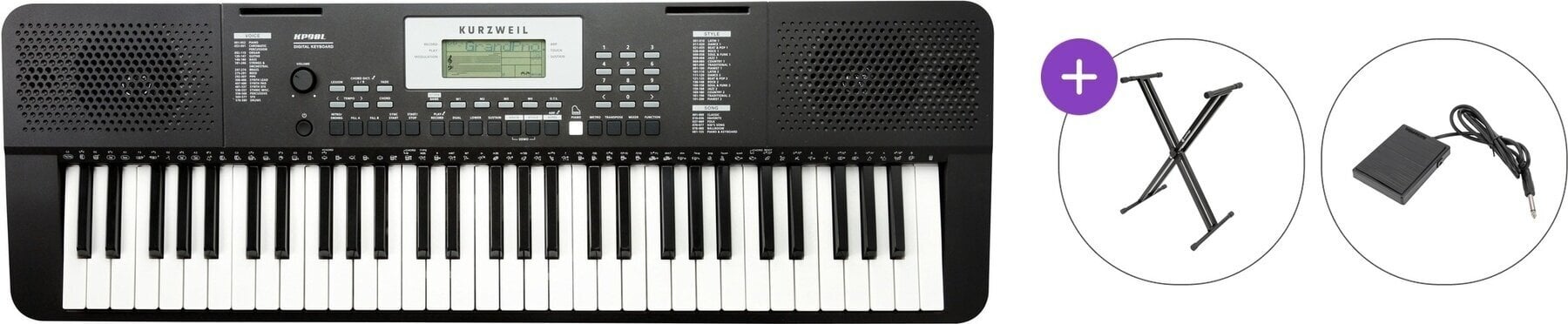 Klaviatūra ar pieskāriena reakciju Kurzweil KP90L Basic SET Klaviatūra ar pieskāriena reakciju