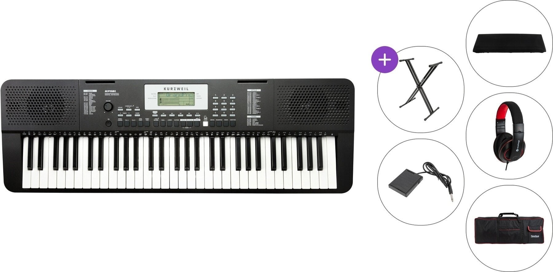 Klaviatūra ar pieskāriena reakciju Kurzweil KP90L Premium SET Klaviatūra ar pieskāriena reakciju