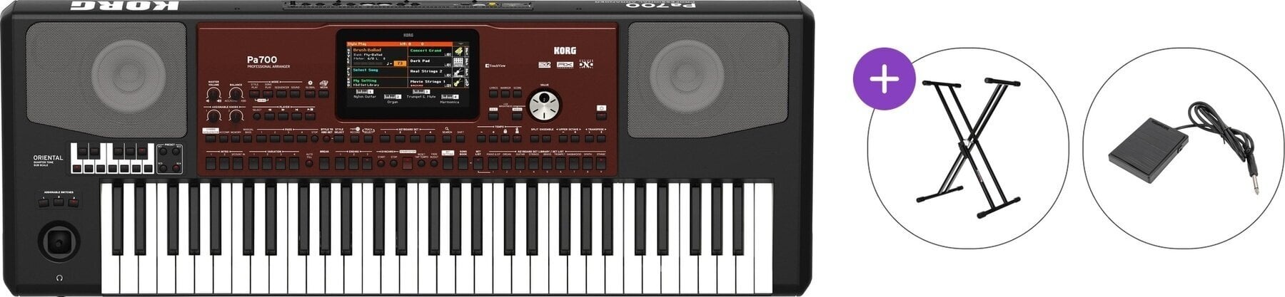 Clavier professionnel Korg Pa700 Oriental Basic SET Clavier professionnel