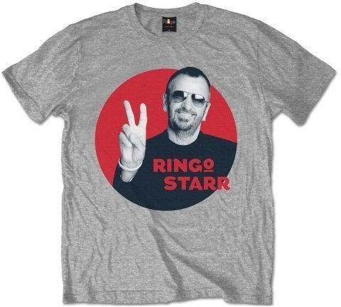 T-shirt Ringo Starr T-shirt Ringo Starr Peace Unisex Grey S