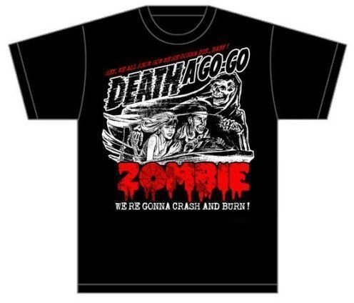 Camiseta de manga corta Rob Zombie Camiseta de manga corta Zombie Crash Unisex Negro L