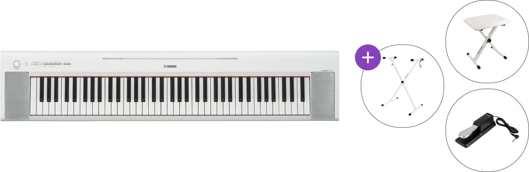 Digitalni stage piano Yamaha NP-35WH Basic SET Digitalni stage piano White