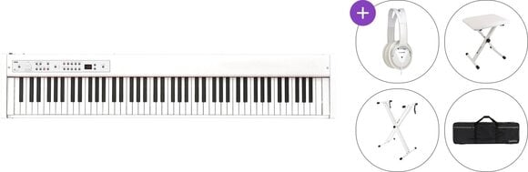 Digitalni stage piano Korg D1 WH Premium SET Digitalni stage piano White - 1