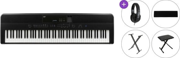 Digitalni stage piano Kawai ES520 B Standard SET Digitalni stage piano Black - 1
