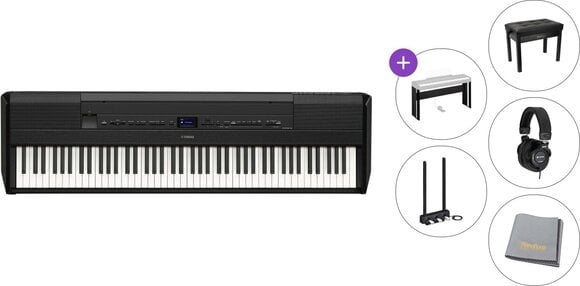 Digitální stage piano Yamaha P-525B Premium SET Digitální stage piano Black - 1