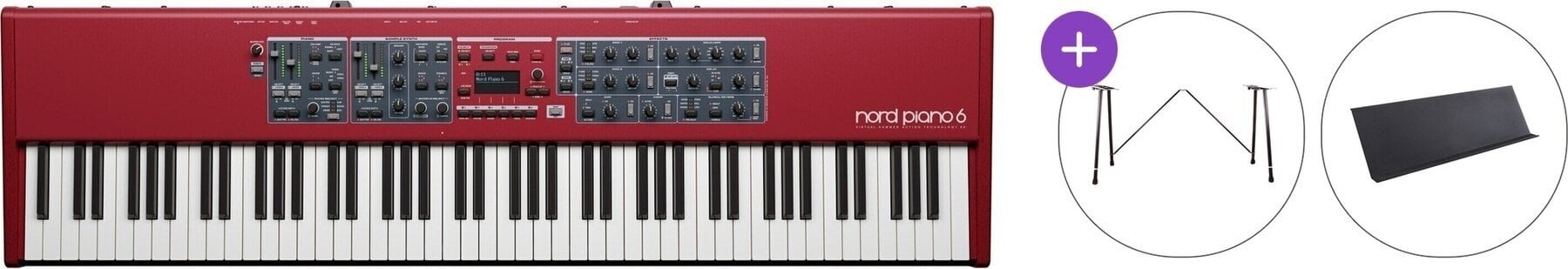 Digitalni stage piano NORD Piano 6 88 Standard SET Digitalni stage piano Red