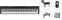 Digitalni stage piano Yamaha P-145 B BT Standard SET Digitalni stage piano Black