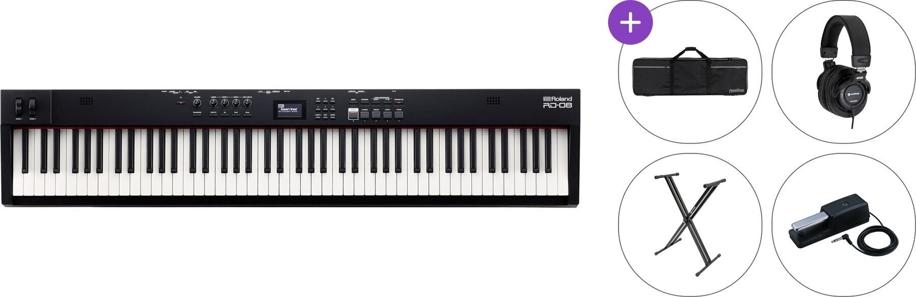 Digitalni stage piano Roland RD-08 Standard SET Digitalni stage piano