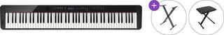 Digitaal stagepiano Casio PX-S3100 BK Privia Basic SET Digitaal stagepiano Black