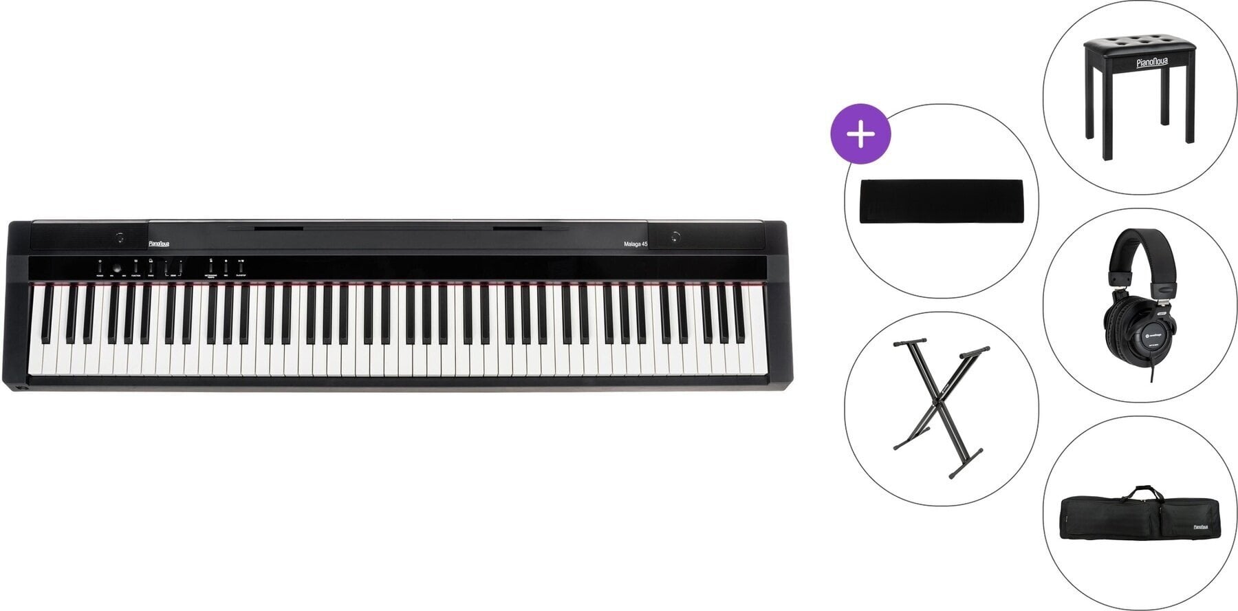 Digitální stage piano Pianonova Malaga 45 Premium SET Digitální stage piano