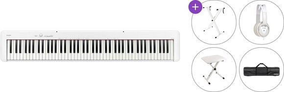 Digitalt scenepiano Casio CDP-S110 WH Premium SET Digitalt scenepiano White - 1