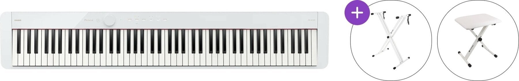 Digital Stage Piano Casio PX S1100 Basic SET Digital Stage Piano White
