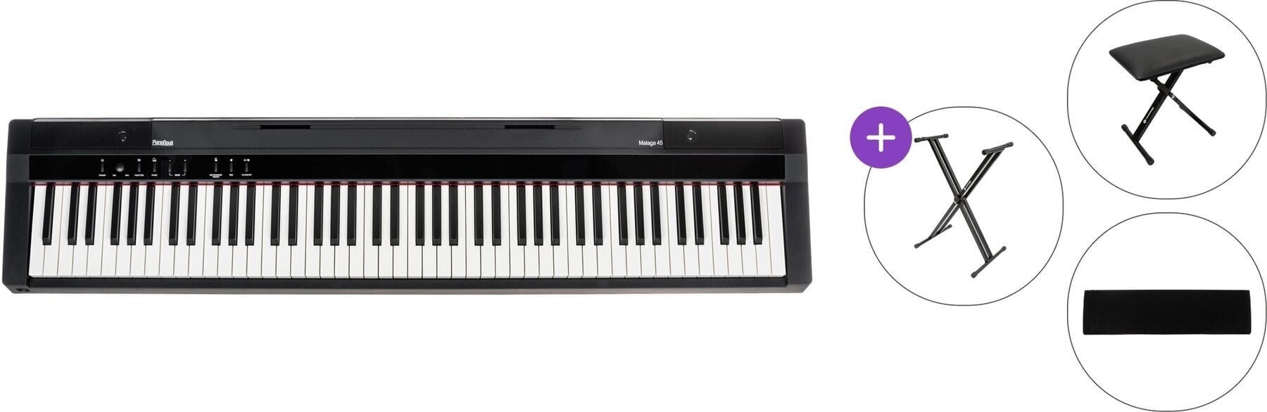 Digitaal stagepiano Pianonova Malaga 45 Basic SET Digitaal stagepiano