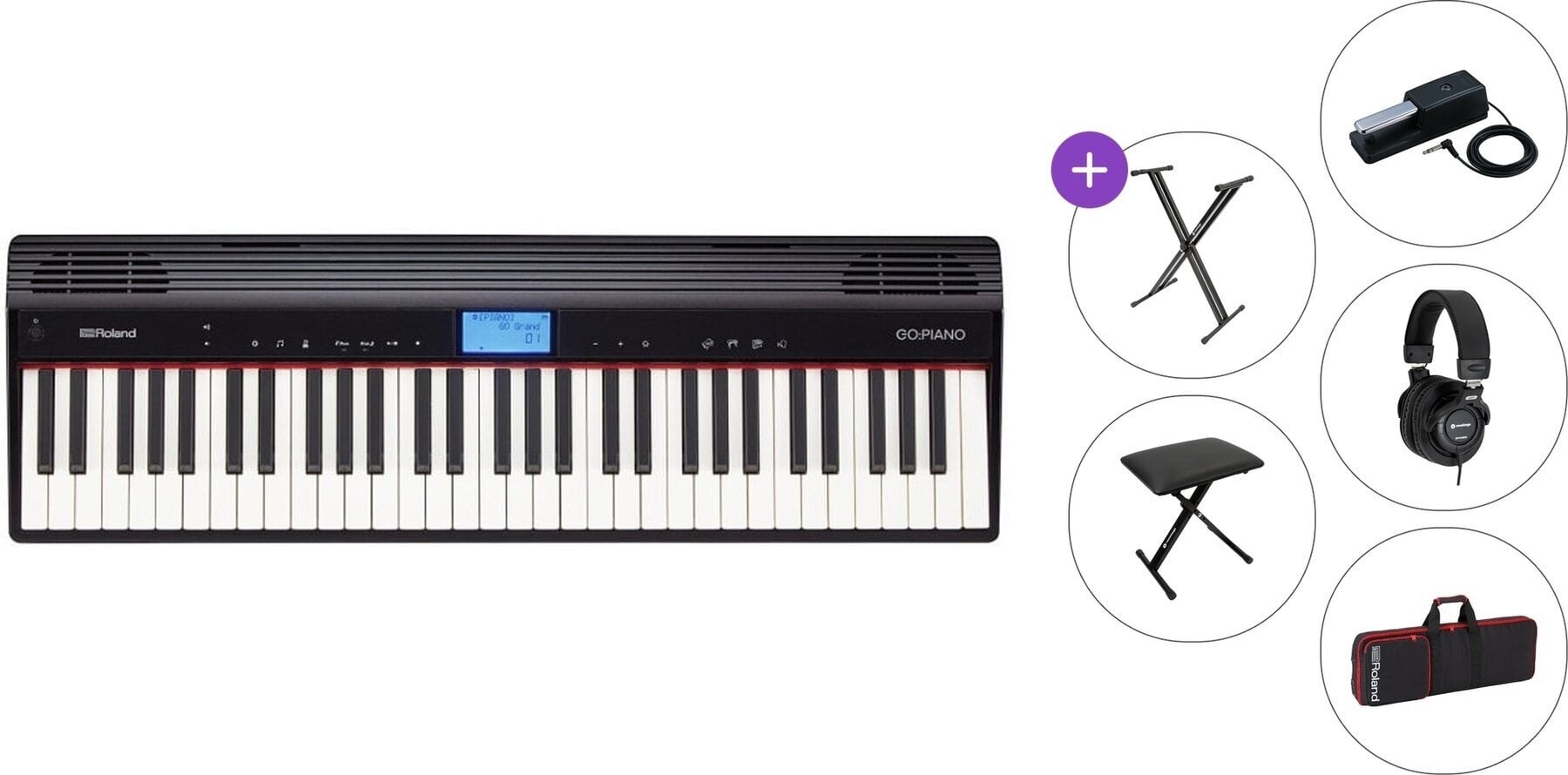 Digital Stage Piano Roland GO:PIANO Premium SET Digital Stage Piano Black