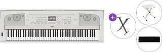 Digitální stage piano Yamaha DGX 670 W Basic SET Digitální stage piano White