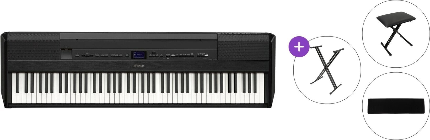 Digital Stage Piano Yamaha P-525B Basic SET Digital Stage Piano Black
