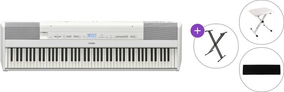 Piano de scène Yamaha P-525WH Basic SET Piano de scène White - 1