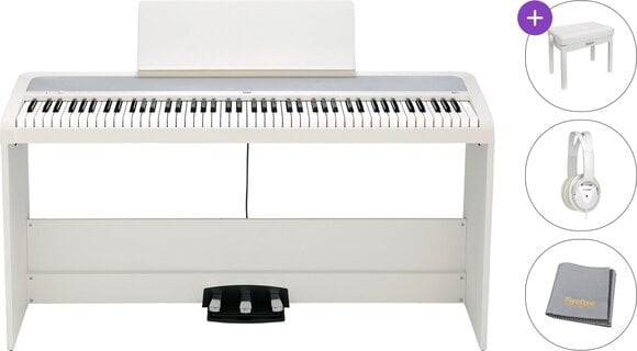 Digitālās skatuves klavieres Korg B2+SP Premium SET Digitālās skatuves klavieres White - 1