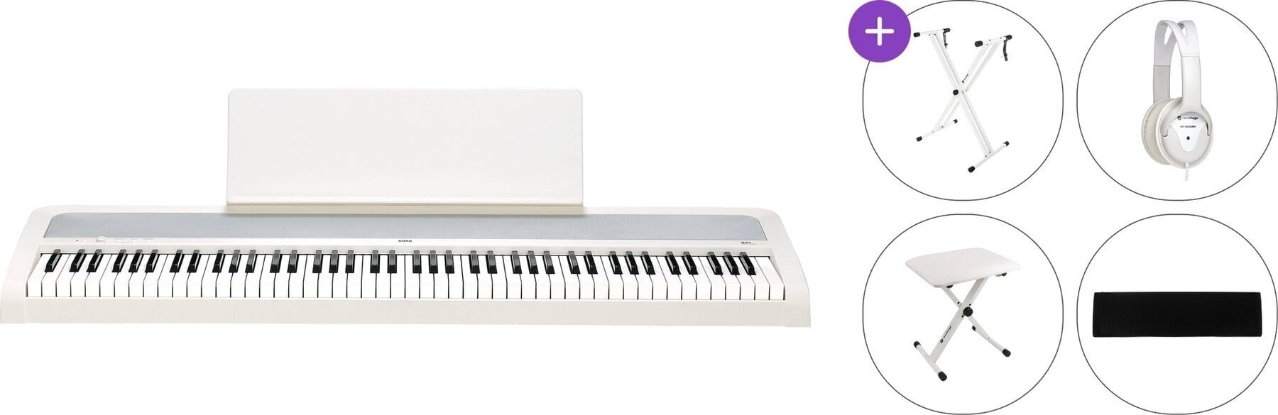 Digitalni stage piano Korg B2+ Standard SET Digitalni stage piano White