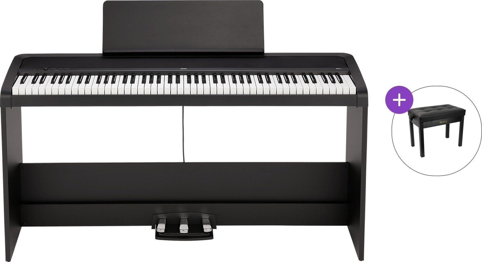 Digitaal stagepiano Korg B2+SP Standard SET Digitaal stagepiano Black