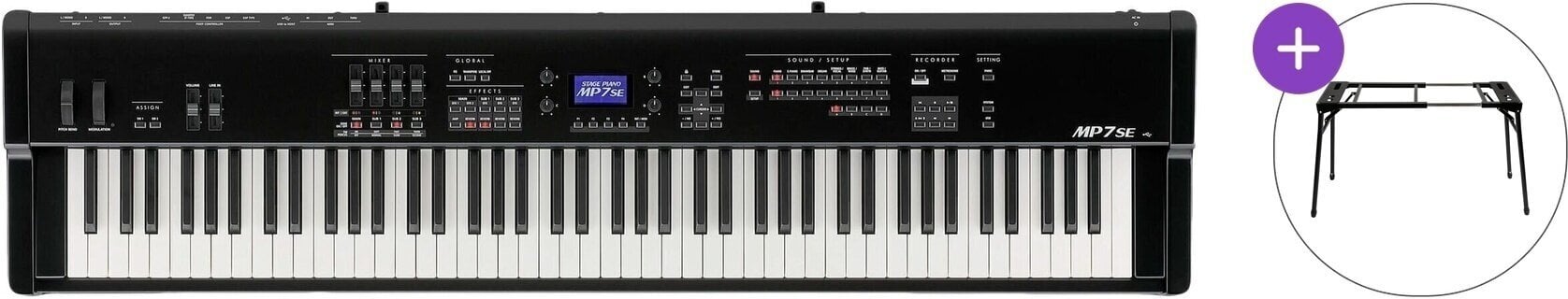 Digitaalne lavaklaver Kawai MP7 SE Basic SET Digitaalne lavaklaver Black