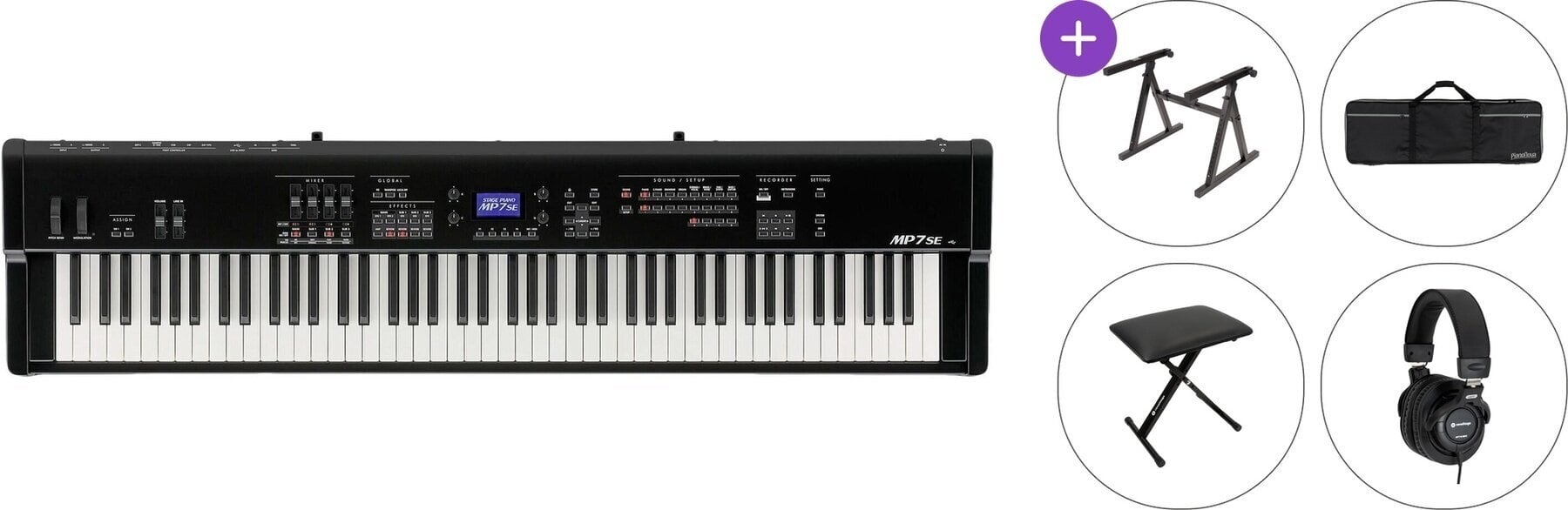 Digitaal stagepiano Kawai MP7 SE Premium SET Digitaal stagepiano Black