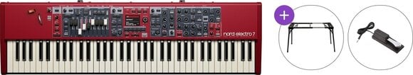 Дигитално Stage пиано NORD Electro 7 73 Basic SET Дигитално Stage пиано Red - 1