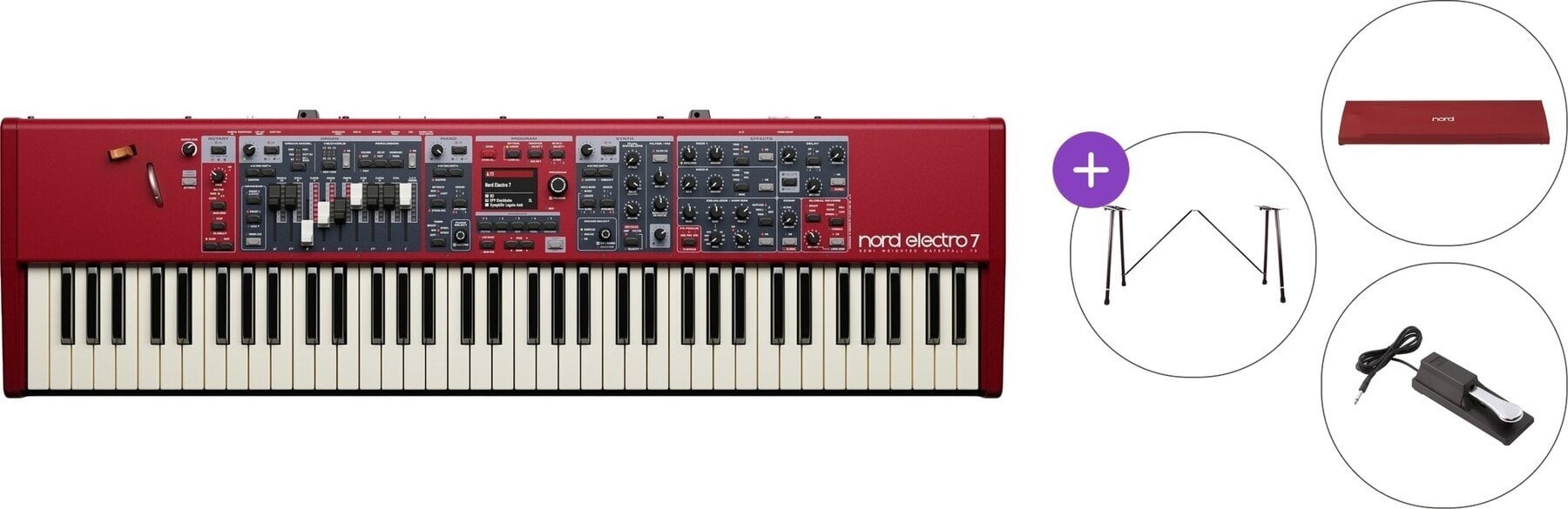 Дигитално Stage пиано NORD Electro 7 73 Standard SET Дигитално Stage пиано Red