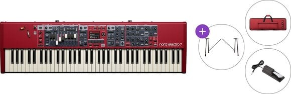 Дигитално Stage пиано NORD Electro 7 73 Premium SET Дигитално Stage пиано Red - 1