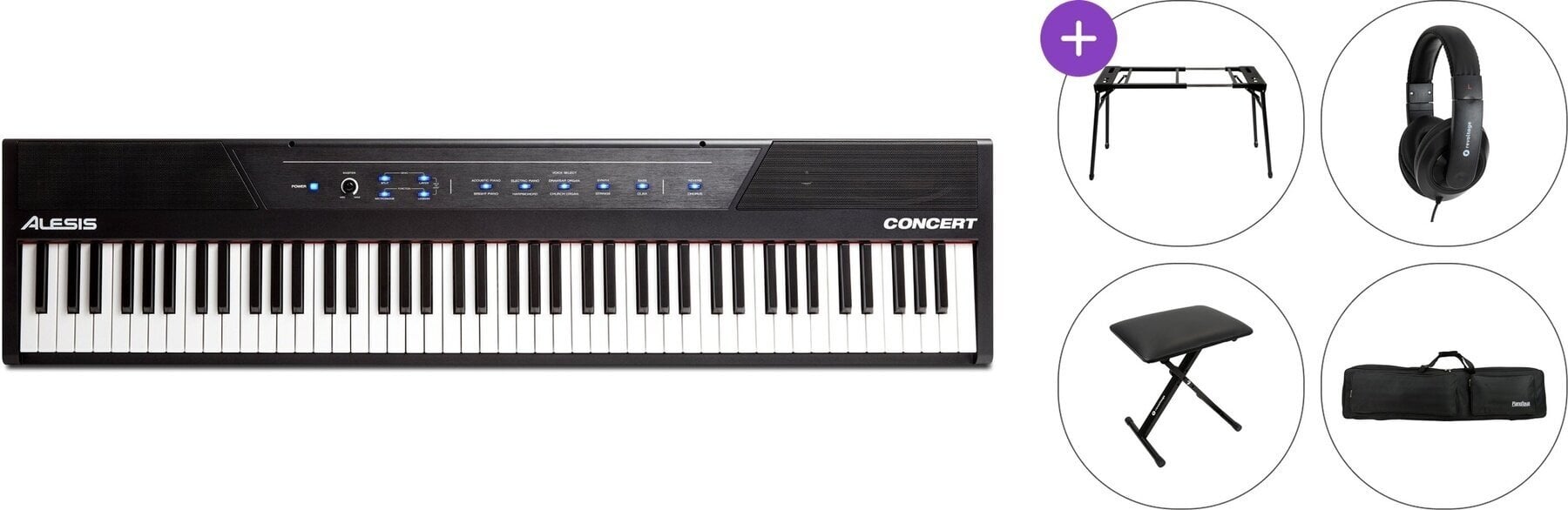 Digitalt scenepiano Alesis Concert Premium SET Digitalt scenepiano