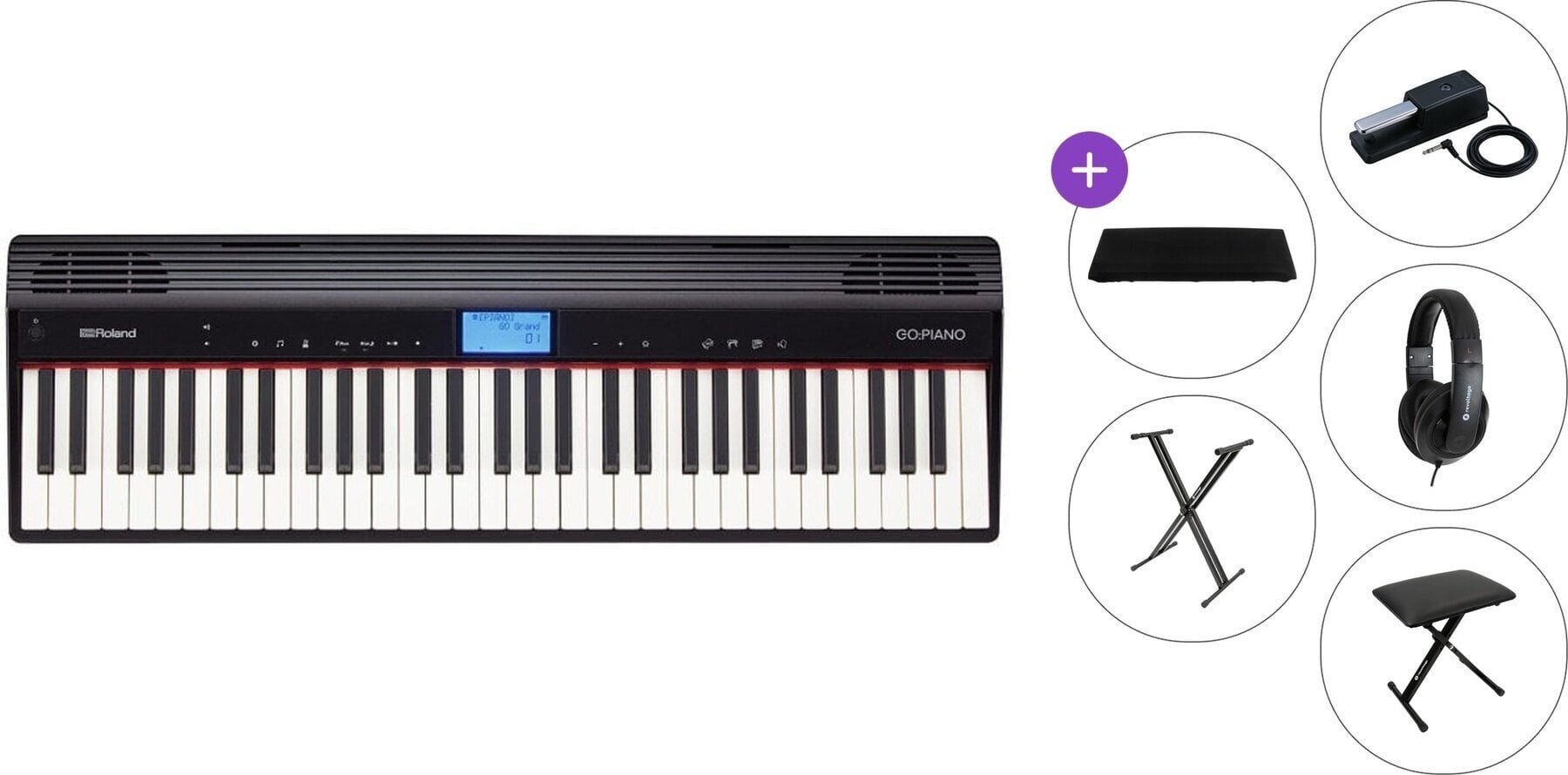 Digitalni stage piano Roland GO:PIANO Standard SET Digitalni stage piano Black