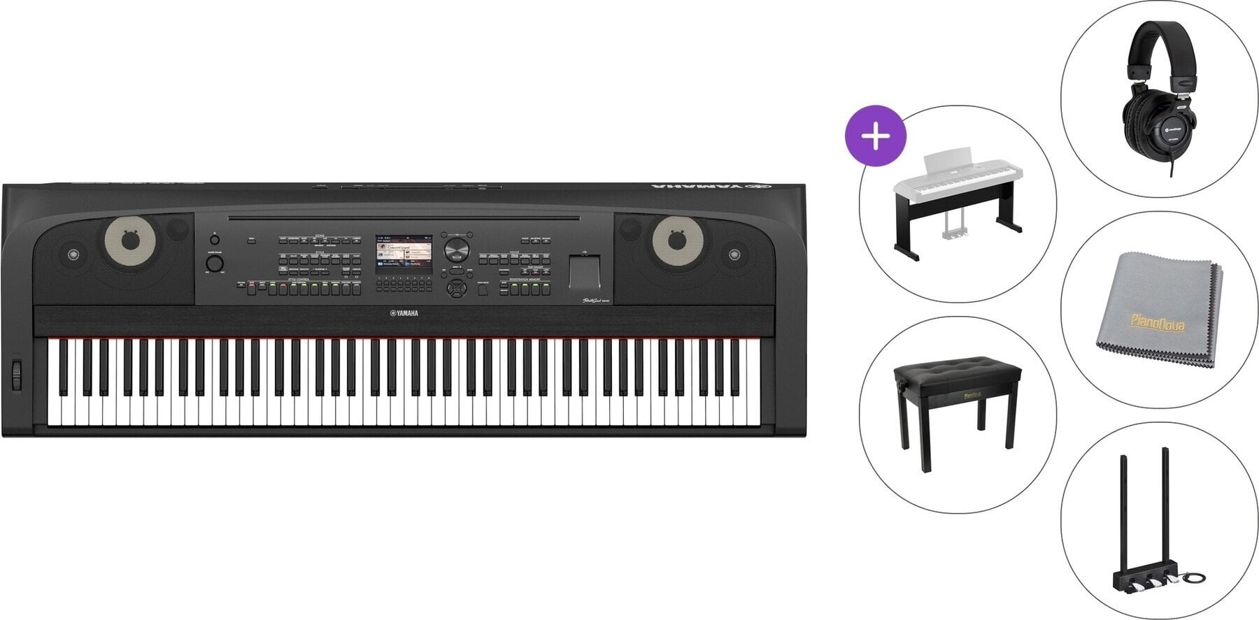 Digitalni stage piano Yamaha DGX 670 B Premium SET Digitalni stage piano Black