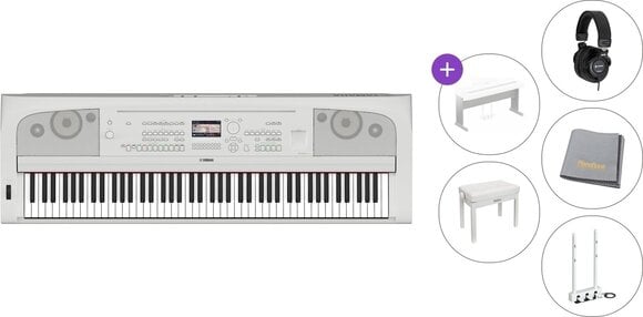 Digitalni stage piano Yamaha DGX 670 W Premium SET Digitalni stage piano White - 1