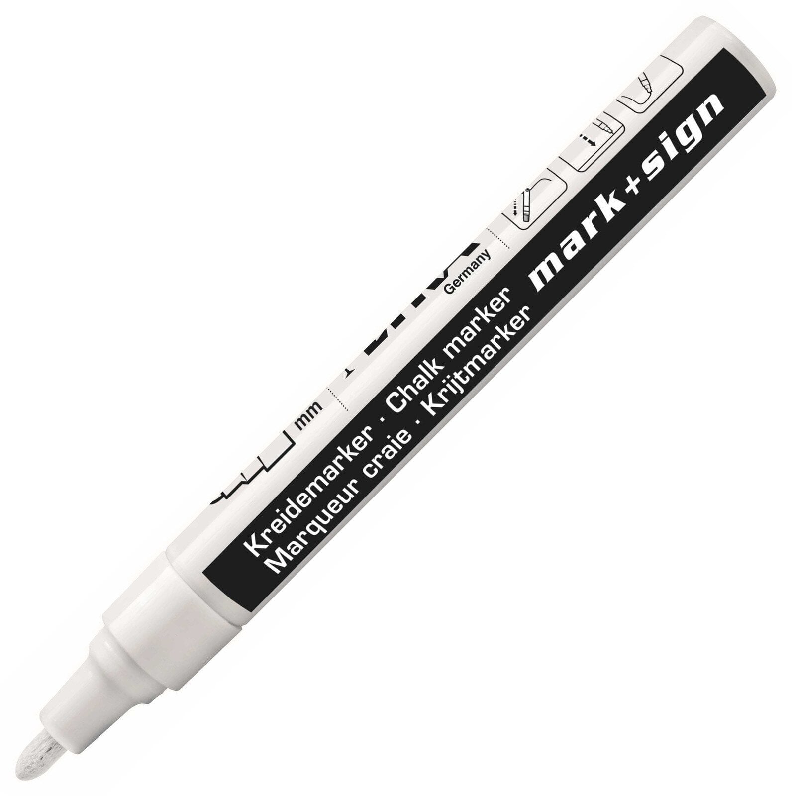 Marker Lyra Round Chalk Marker 2 - 4 mm White 1 pc