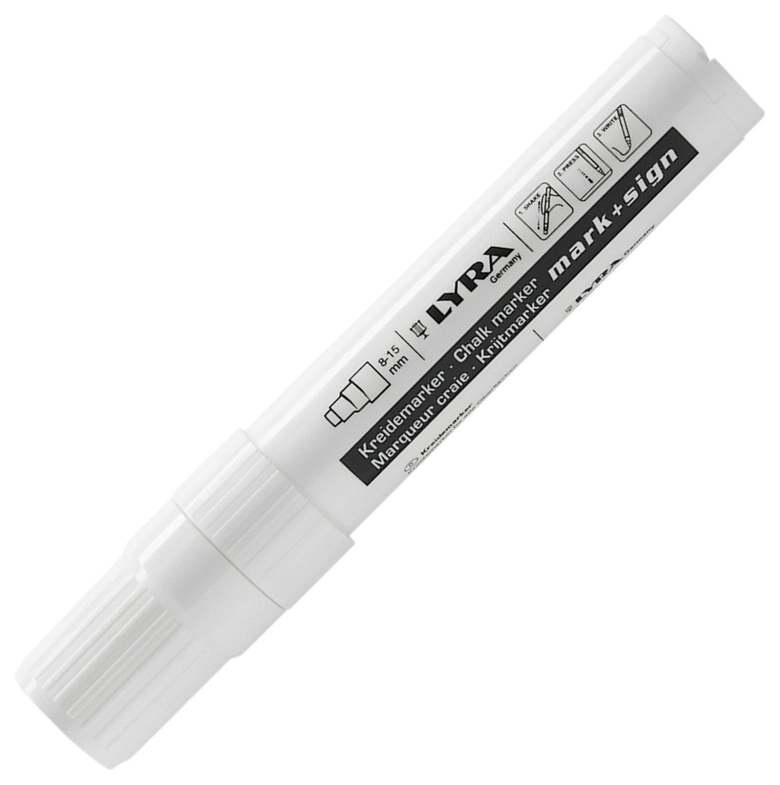 Marcador Lyra Angled Rotulador de tiza 8 - 15 mm White 1 ud.