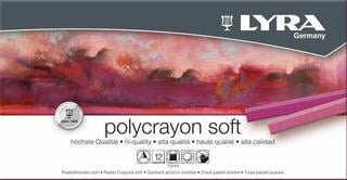 Pastel suave Lyra Polycrayons Juego de pasteles secos Mezcla 12 uds.